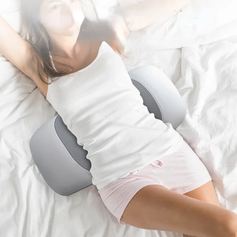 Cuscino Lombare in Memory Foam per Dormire, Supporto per Schiena e Vita, Ideale per Chi Dorme sulla Schiena