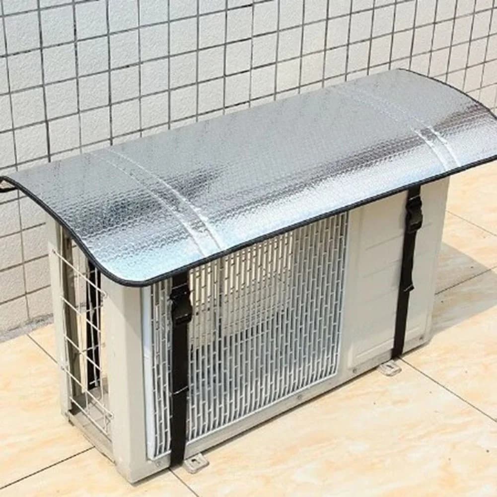 Protective Cover for Air Conditioner with Elastic, Resistant to Rain and Sun, Aluminium Sheet, for Esterni