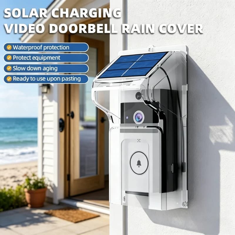 Campanello Smart WiFi 2026 Impermeabile con Ricarica Solare, Copertura, Spioncino Digitale, Telecamera di Sicurezza, Videocitofono Wireless