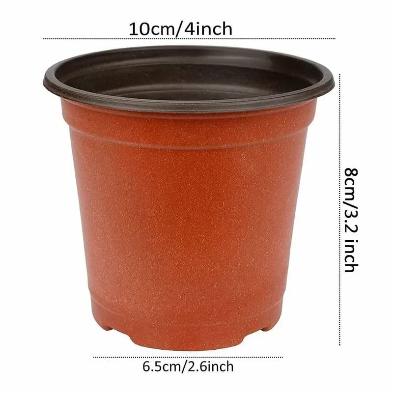 150pc Flexible Plant Nursery Pots Seed Starting Pots Plastic Flower Plant Container for Succulents Seedlings Cuttings Transplant