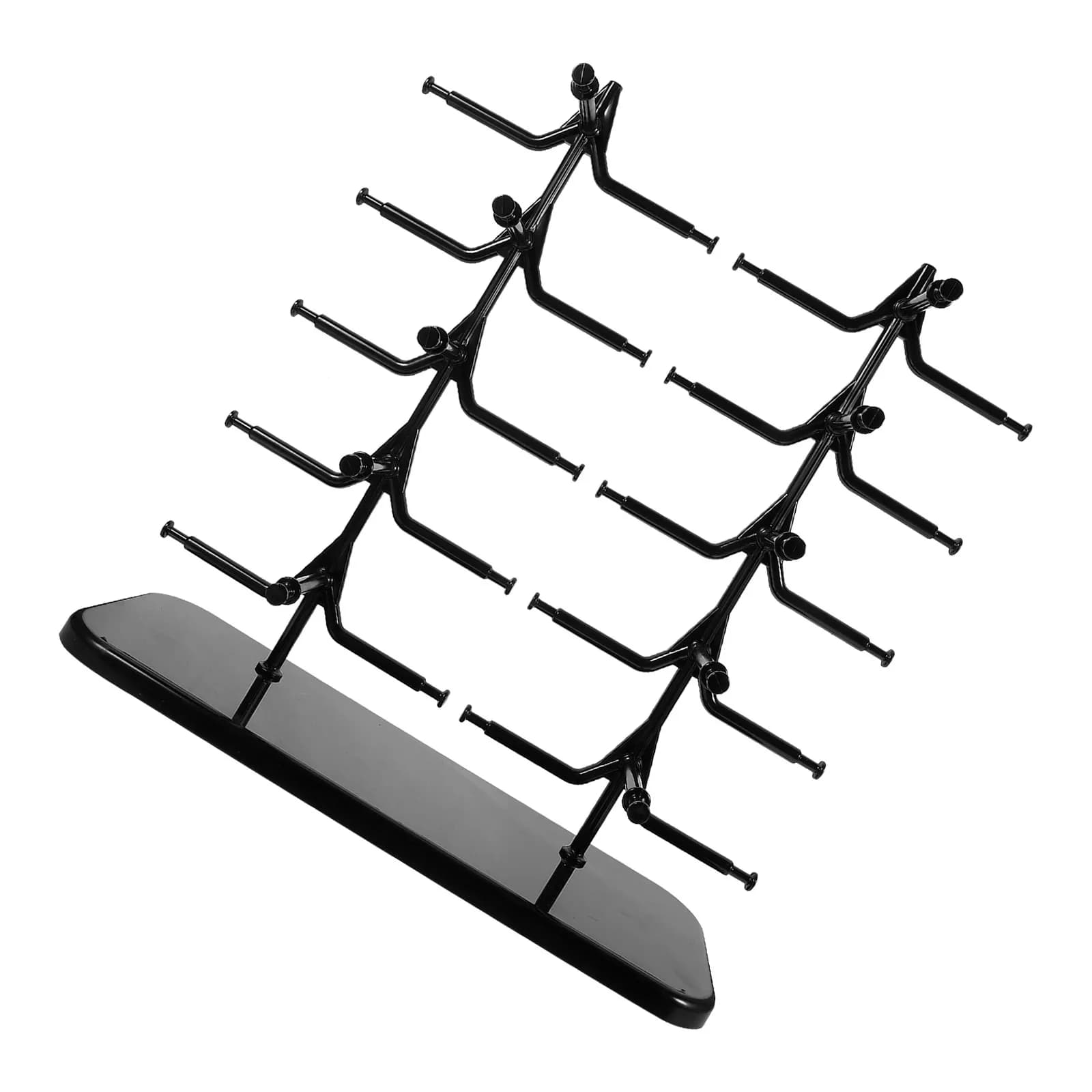 Espositore Premium in ABS per Occhiali, Porta Occhiali da Sole, Supporto per Occhiali da Vista e Maschere da Sci, Organizzatore Salvaspazio da Scrivania