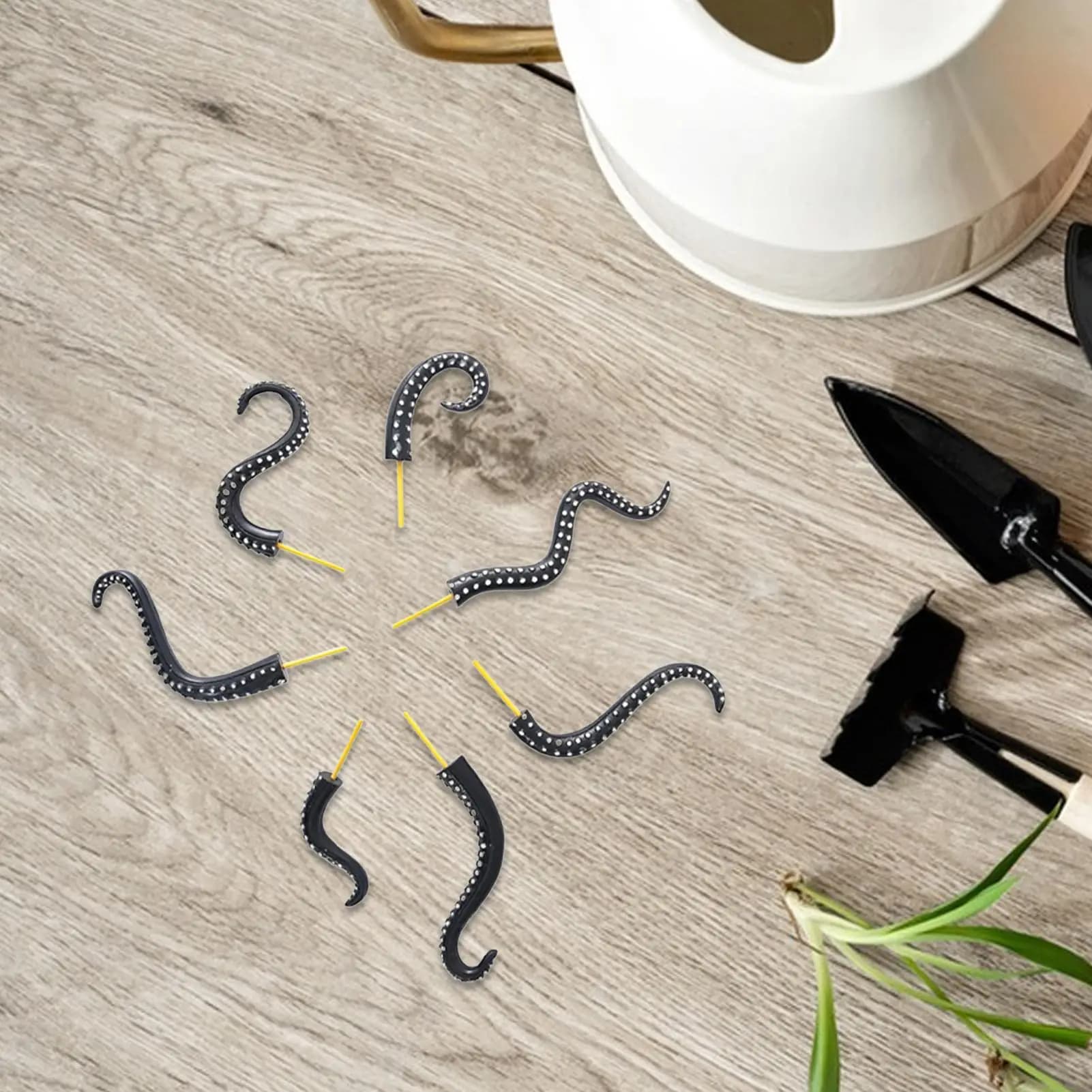 Plant Stakes 7 Piece Decoration Sticks Octopus Tentacle Plant Stakes For Patio Lawn Potted Indoor Outdoor Home Yard Flower