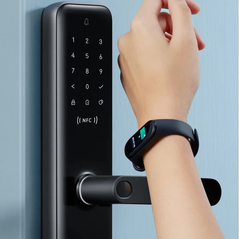 Spedizione DHL Aqara N200 Smart Door Lock Serrature per porte con impronte digitali Password Bluetooth NFC Sblocca Smart Lock Funziona con HomeKit Mijia
