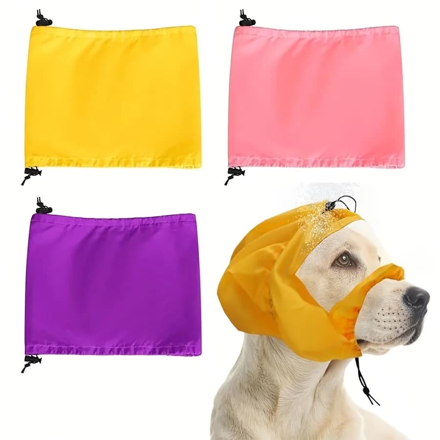 Adjustable Reusable Dog Ear Shower Cap Soft Ear Protector Cover For Bathing Grooming Swimming Comfortable Dog Ear Guard