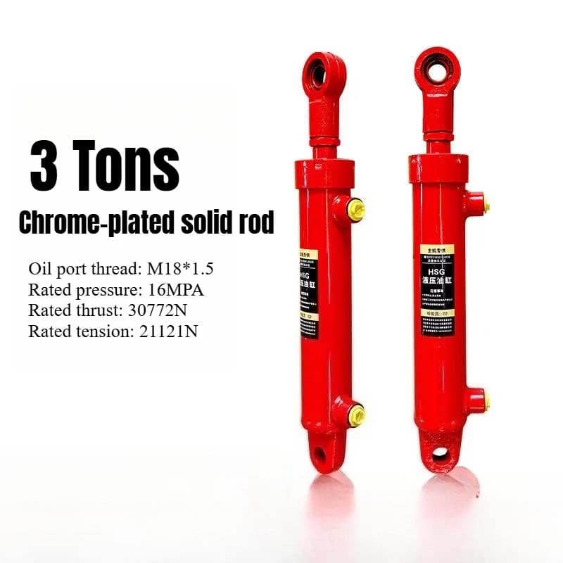 3 Ton Hydraulic Cylinder Small Earrings Hydraulic Cylinder 50-28 Non-Standard Customization Bidirectional Telescopic Fully Automatic