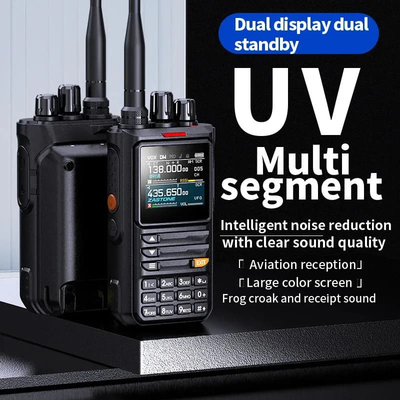 Walkie Talkie UV M8 10W, Radio Ham Multibanda, Impermeabile IP65, Programmazione APP, Riduzione del Rumore, Portata 10km