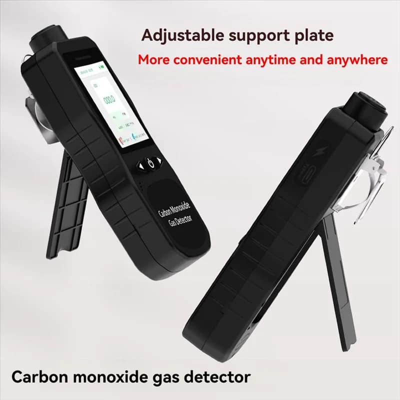Rilevatore di CO A74U US PLUG, sensore di monossido di carbonio 0-1000 PPM con suono, avvisi di vibrazioni luminose, per uso domestico, industriale, per Tr
