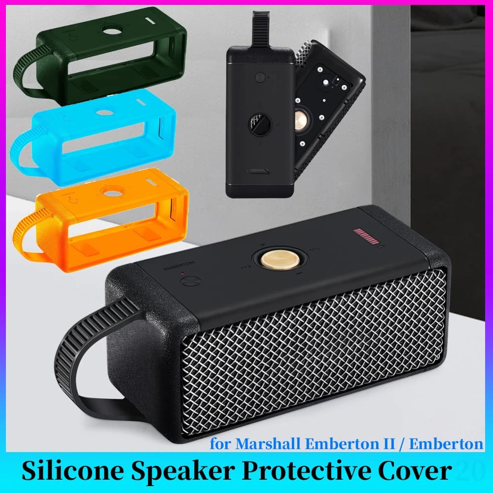 Copertura per altoparlante pieghevole con maniglia Copertura per altoparlante compatibile con Bluetooth Accessori antipolvere per Marshall Emberton II / Emberton