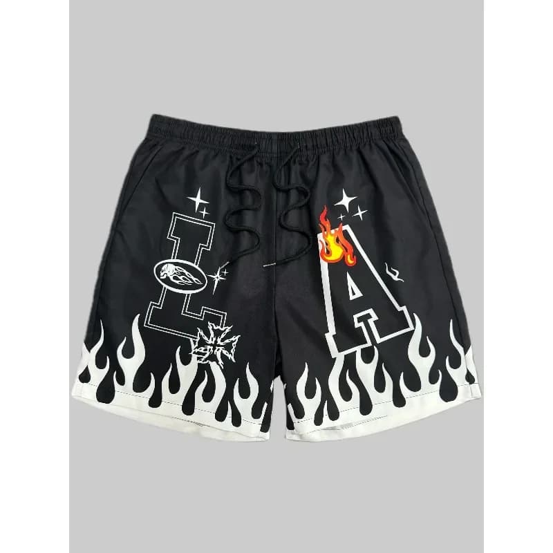 Nuovi pantaloncini stampati da uomo per l'estate, perfetti per le uscite estive e le feste in spiaggia.