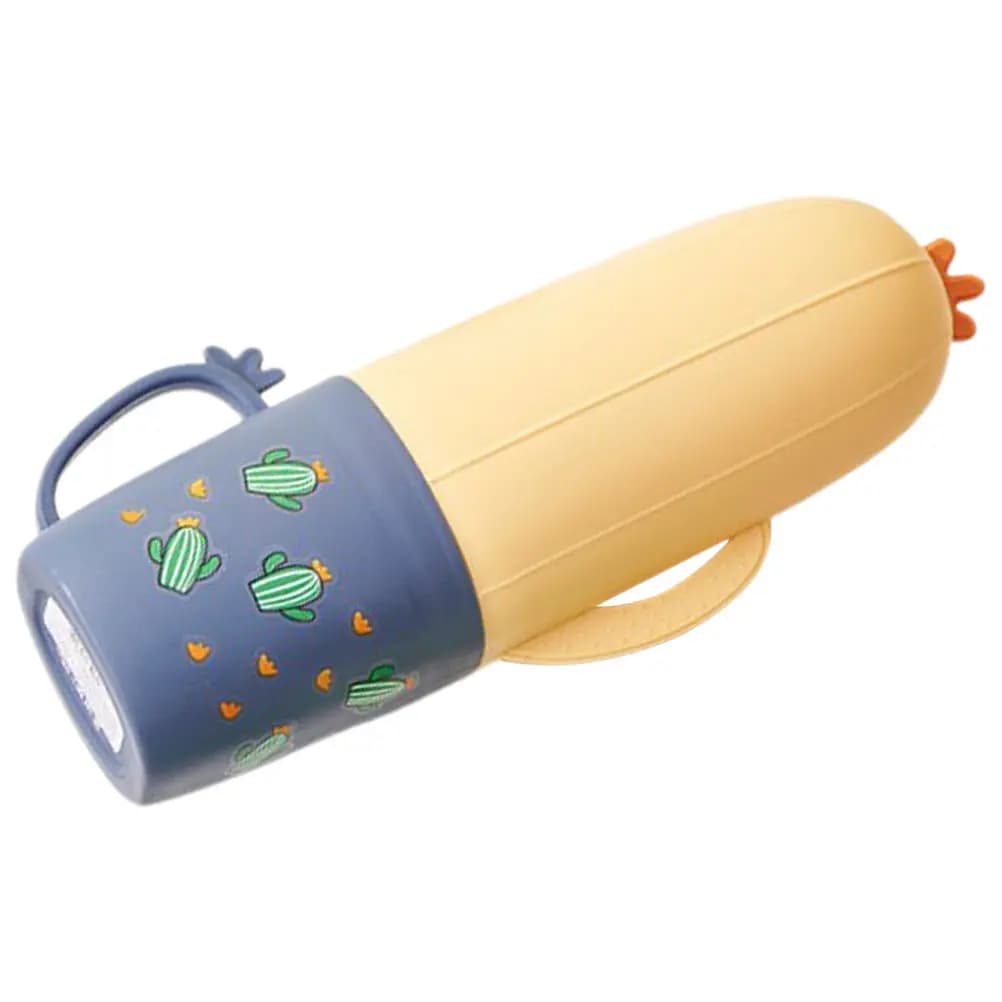 Porta spazzolino da viaggio portatile in plastica per campeggio, viaggi d'affari, custodia per spazzolino, leggera e funzionale