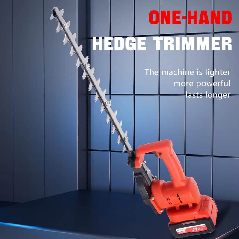 Hot SEMHXIN Battery Industrial Battery Hedge Trimmer Do-it-yourself Garden Tools for Grass Shears and Shrub Pruning