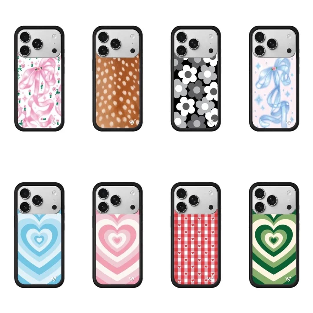 Wildflower ins Cute Fawn scarf Phone Case for iPhone 17 15 14 11 12 13 16 Pro Max Plus Latte Love Wildflower Cover ‌