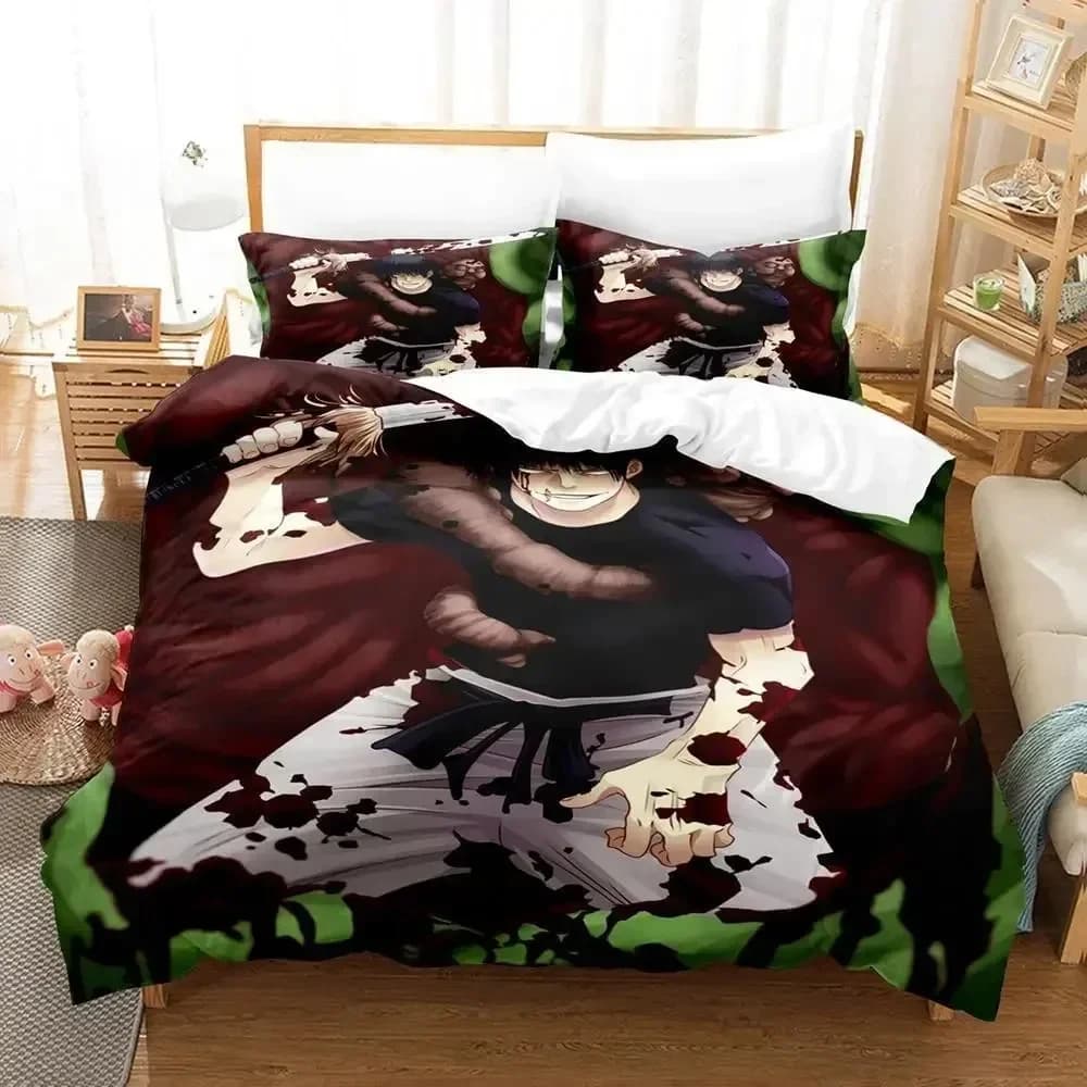 Toji Fushiguro Jujutsu Kaisen 3D NEW Duvet Cover Pillowcase Bedding Set Adult Boy Girl Bedroom Decoration Single Double Large