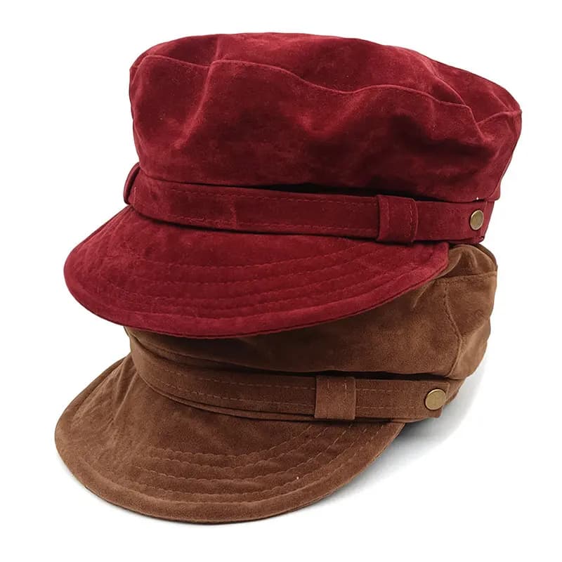 Berretto in Cotone Stampato Autunno-Inverno 2025, Cappello Ottagonale Stile Newsboy, Cappello da Pittore Militare per Ragazze e Donne 13