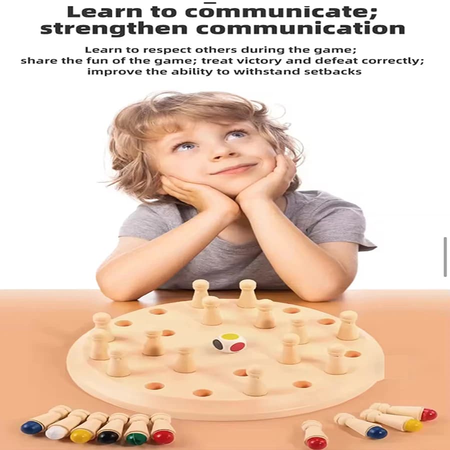 1 set - Gioco di memoria: Giochi da tavolo per famiglie, per bambini e adulti, giocattolo educativo Montessori per l'apprendimento prescolare