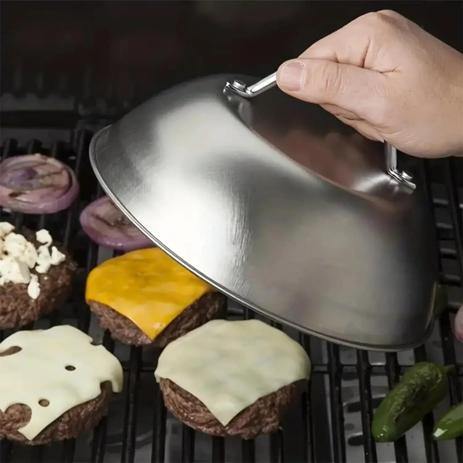 9 Inch Stainless Steel Oven Scratch Cover Perfect accessory for barbecue tools for outdoor camping Picnic