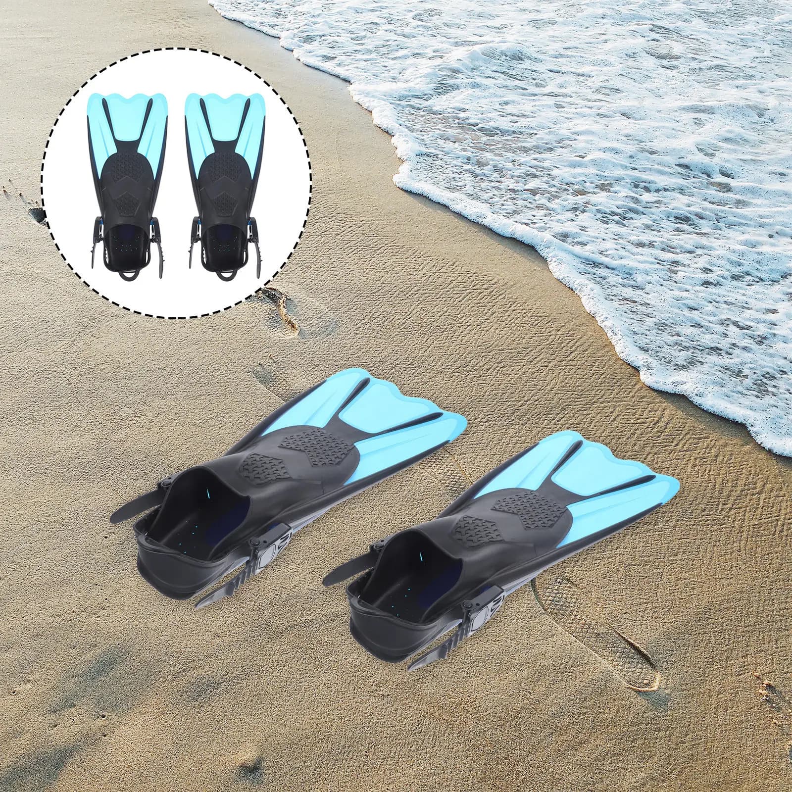 2 Pieces Pine from Snorkeling and Diving in Tallone Open, Adjustable, Hydrodynamic Design, for a Quick and Natural Impact, Ideal for Travel