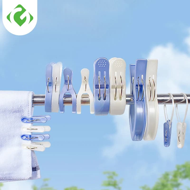 Mollette per vestiti in stile giapponese trapunta a secco mollette singole appendiabiti per trapunta in cotone per uso domestico organizzatore di Clip antivento grande fisso