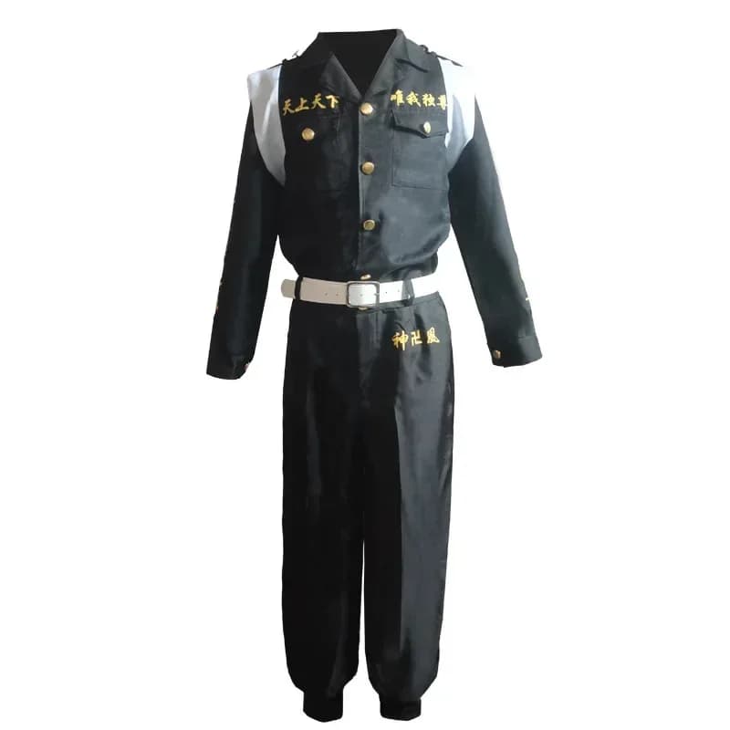 2 TIPI Tokyo Revengers Sanzu Costume Cosplay Parrucca Rosa con Maschera Haruchiyo Akashi Manji Gang 5a Divisione Unifo SS65b;4.f'7;j,3'