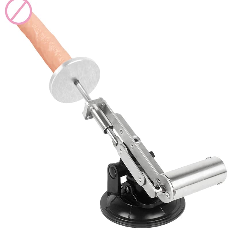 Mini macchina telescopica del sesso con dildo con piastra da 60 mm Kit sessuale per masturbazione femminile Attuatore lineare alternativo 100 V-240 V