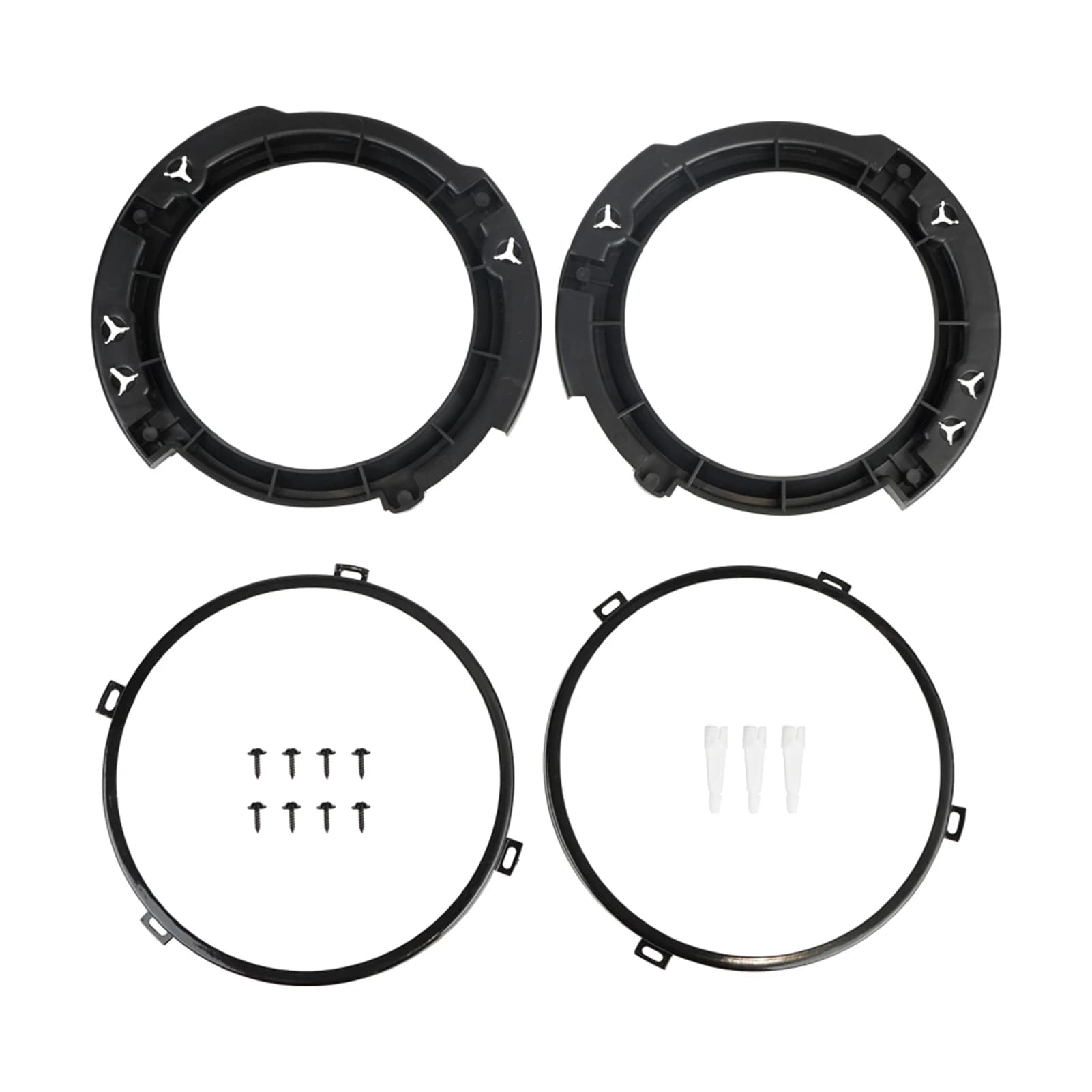 1 paio di anelli per staffa di montaggio del faro Set di 7 pollici di ricambio per Jeep Wrangler JK 2007-2017 Set di staffe di montaggio del faro