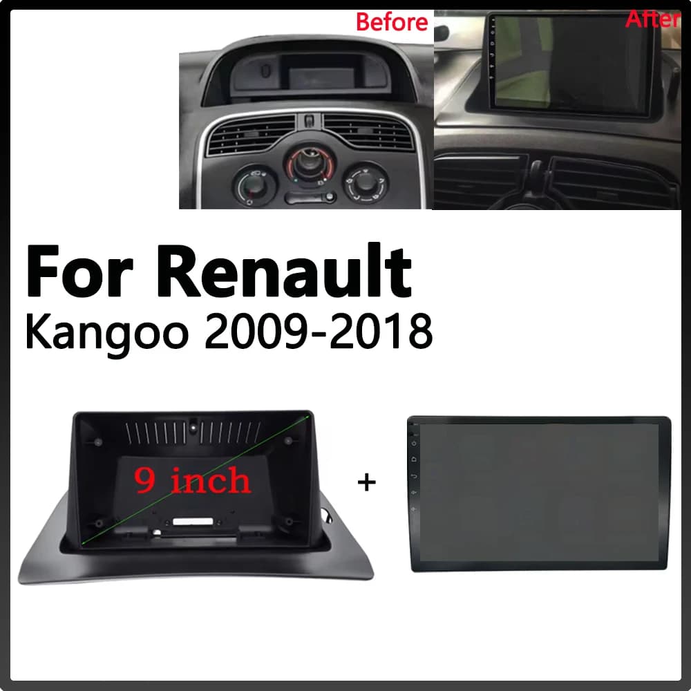 Autoradio Android OS Per Renault Kangoo 2009 2010 - 2018 Wireless Carplay Lettore Video Multimediale Navigazione GPS Accessori Auto