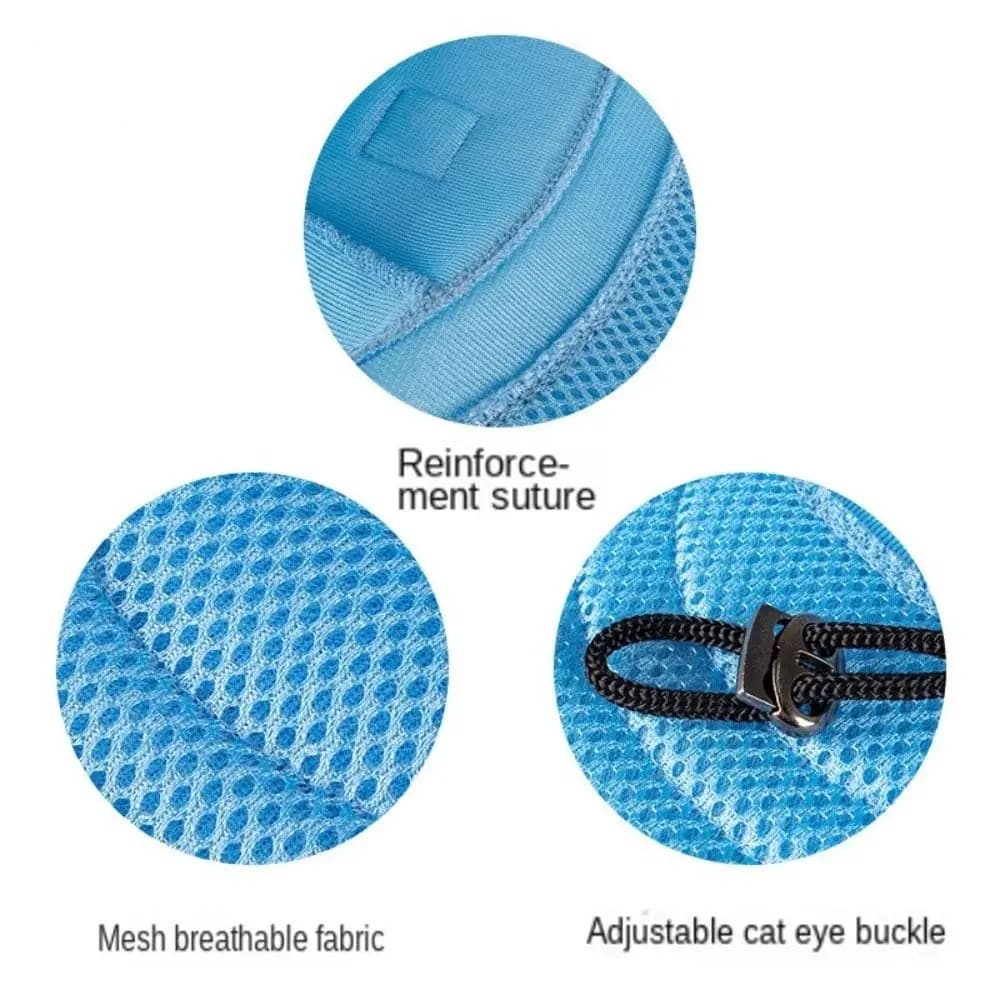 Sun Bonnet Solid Color Pet Baseball Hat Adjustable Breathable Dog Cap Sun Protection with Ear Holes Dogs Sun Hat Puppy Pet