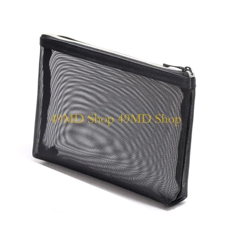49MD Borsa per trucco in rete Custodia con cerniera Organizzatore cosmetico per custodia Borse da toilette da viaggio Organizza