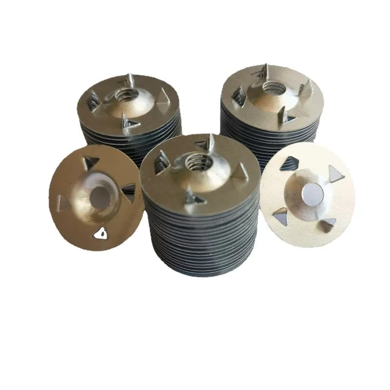 128 pcs 32mm Claw-Type Washers, Gypsum Board Fixing, Pre-Drilled Center Hole, Flat Stable Base, Multipurpose