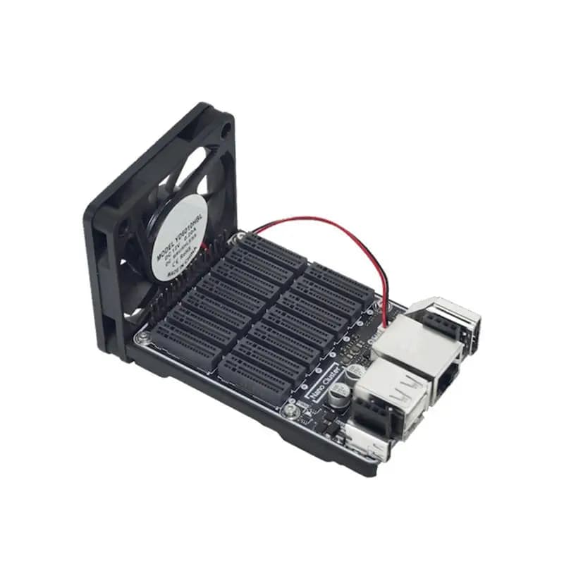 B27B Nanocluster 7X CM4/CM5 Nodes Mini Server Baseboard For Compact Kubernetes K3S Edge AI Homelab For Raspberry Pi Cluster