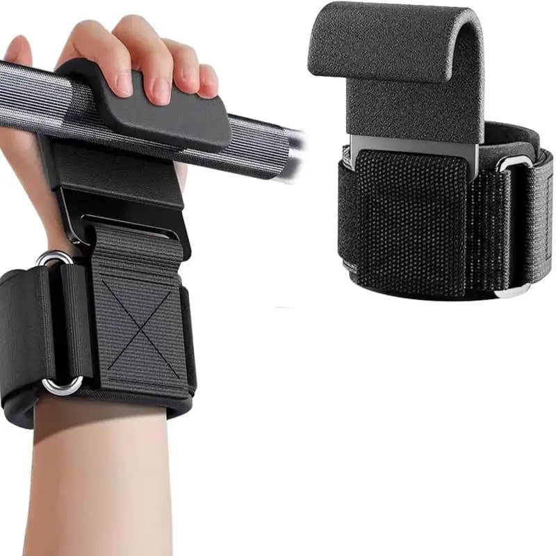 1PC Non-Slip Fitness Weightlifting Pull-up Wrist Hook Horizontal Bar Exercise Strength Training Without Strangling Power Hook