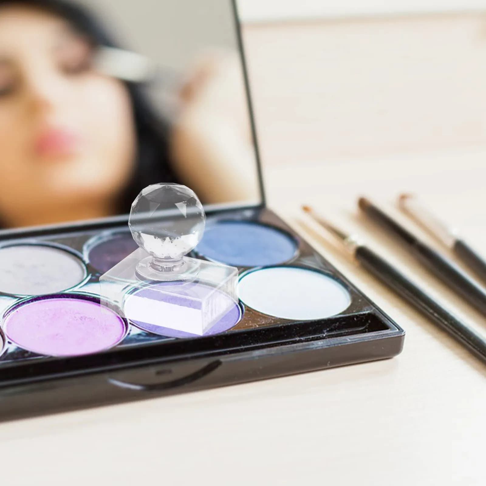 Strumento per Pressare Ombretti, Stampo Delicato per Riparare Ombretti e Blush, Gadget per il Trucco
