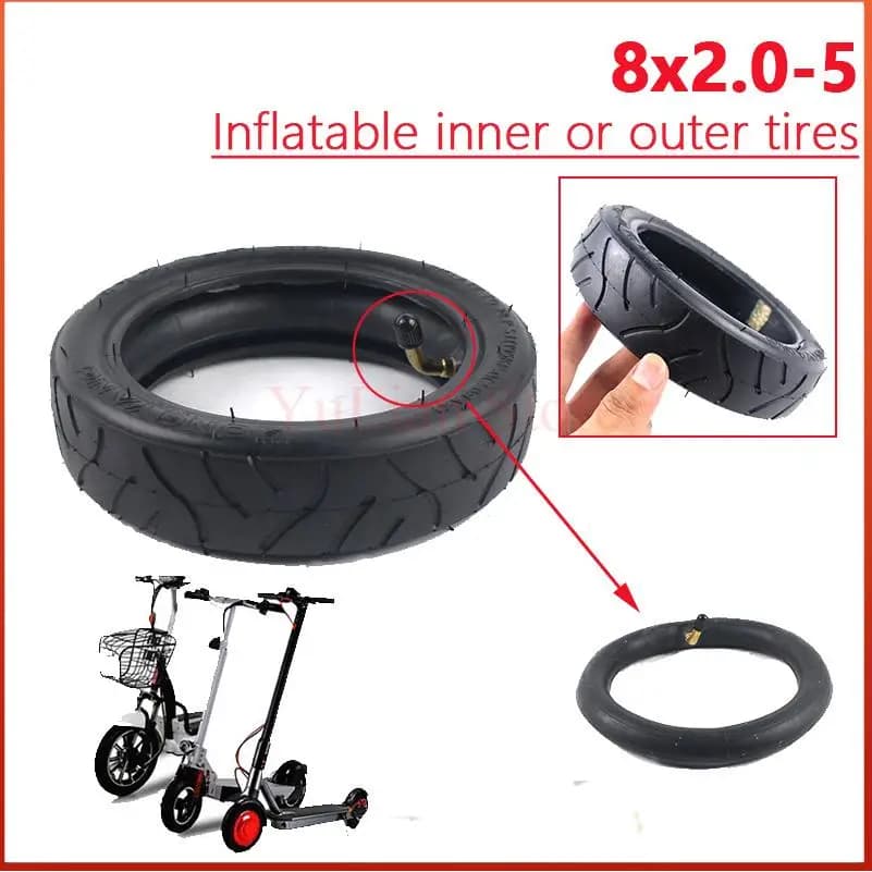 Pneumatico da 8 pollici 8x2.00-5 camera d'aria e pneumatico per scooter elettrico carrello per bambini parte del motociclo