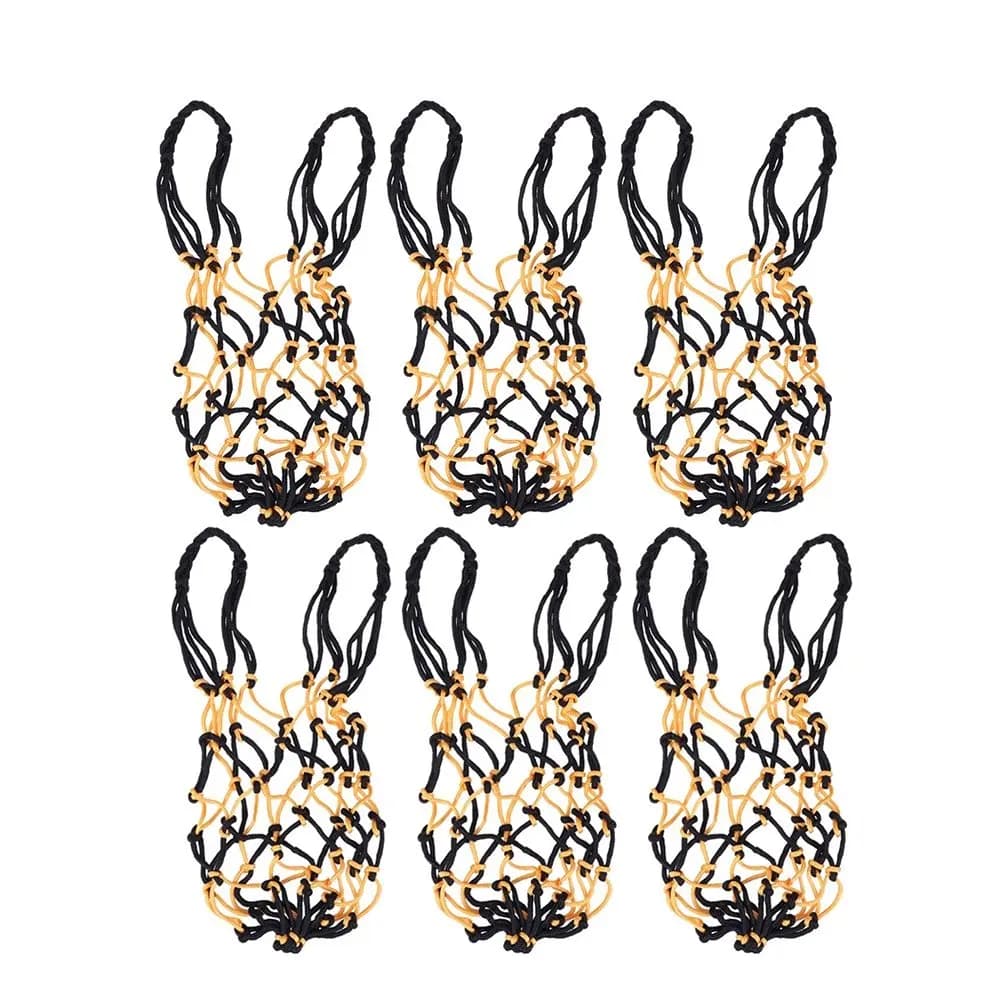 6 nylon mesh bags for balloons, with drawstring, waterproof, durable, for the transport of basketball and football, storage case, team sports organizer