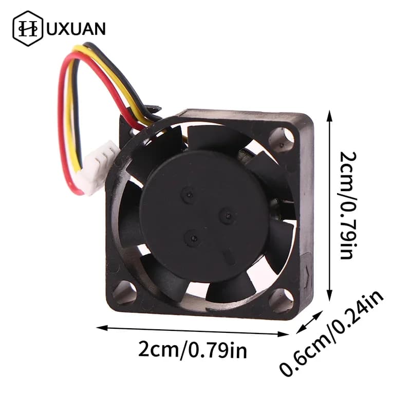 5V Fan 20*20*6MM Cooling Fan Fan Mini Laptop Cooling Fan 3wire Computer PC Fan Radiator Cooler