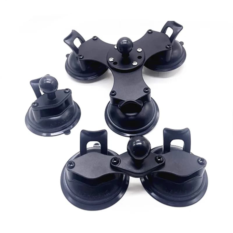 1 Inch Ball Head Press-lock Suction Cup Car Holder Window Mounting Suction Cups For Ram Double Socket Arm For Gopro Drone Mounts
