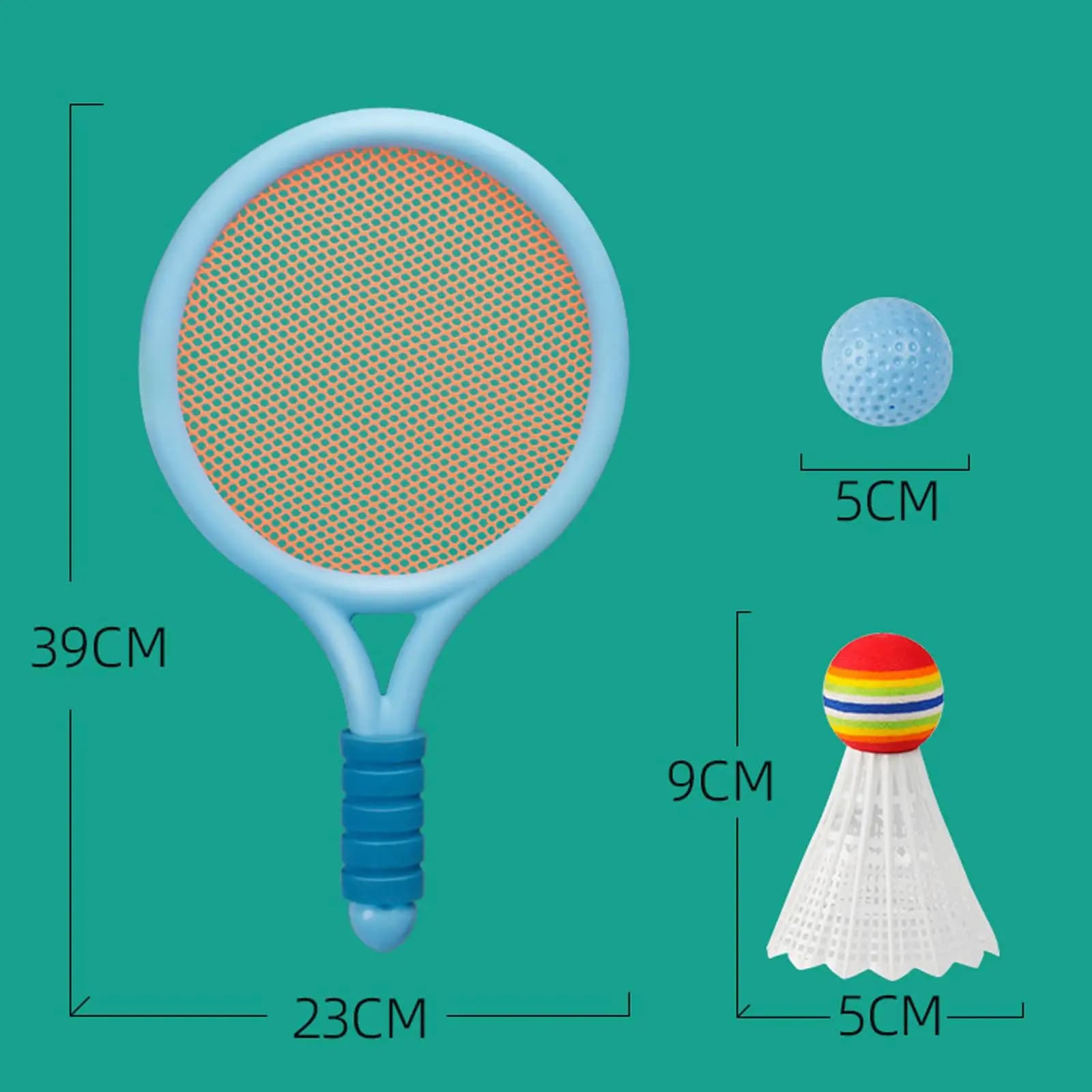 Children's Badminton Tennis Racket, Ball Shuttlecock Racket Double Sports Game