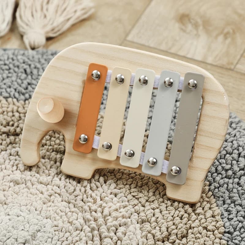 Montessori Legno 5 Toni Multicolor Xilofono Legno Strumento Musicale Giocattoli Per I Bambini Del Bambino Puzzle Giochi di Apprendimento Precoce Regalo Del Bambino