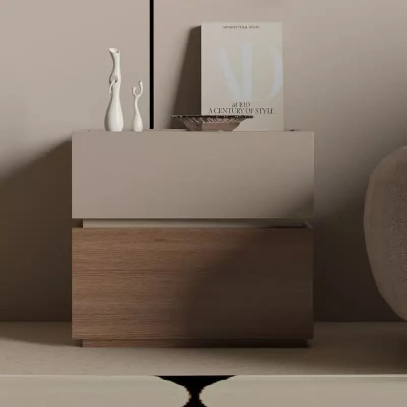 Comodino, tavolino da comodino, comodino moderno e semplice per camera da letto, piccolo mobiletto contenitore, blocchi da costruzione per la casa, contenitore di lusso leggero, alto