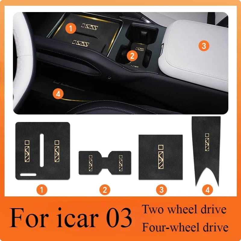 Per CHERY ICAR 03T Pannello di controllo centrale cuscinetto per tazza d'acqua cuscinetto per scanalatura porta interna auto