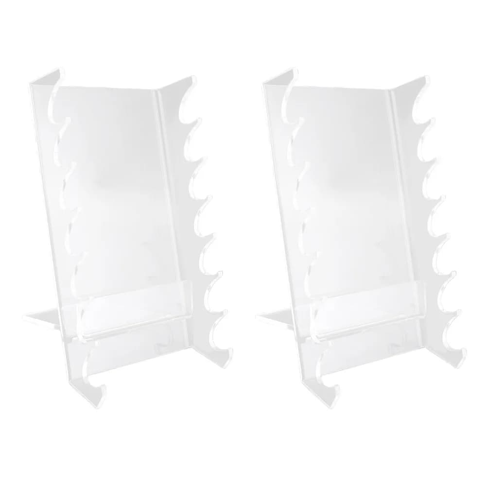 Porta Pennelli Trucco Multifunzionale in Acrilico, Organizer Trasparente Multiuso per Penne, Robusto Espositore Estetico per Asciugatura, Decorazione Camera da Letto