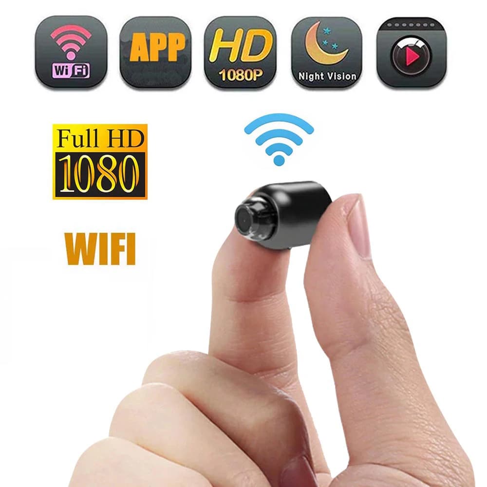 HD 1080P Mini telecamera WiFi Videocamera di sicurezza interna Visione notturna Rilevazione movimento Telecamera di sorveglianza Videoregistratore Baby Monitor