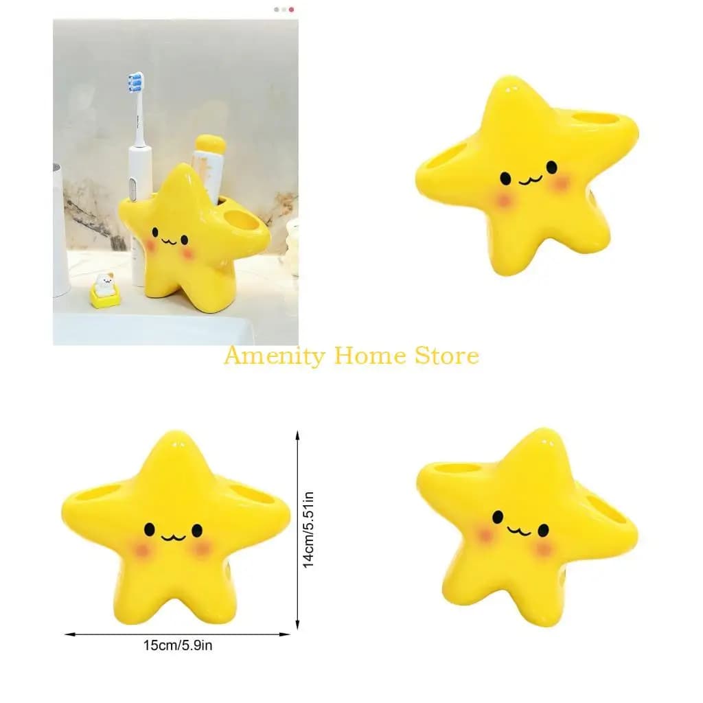 F26C Star Designs Supporto per spazzolino e dentifricio per organizzare lo spazzolino elettrico