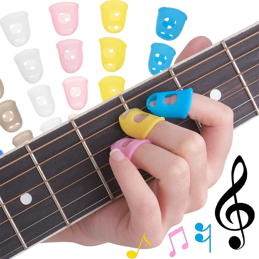 5/15/30 pz. Protezioni per Dita per Chitarra, Basso, Ukulele - Ideali per Esercitazioni e Performance sul Palco XJM