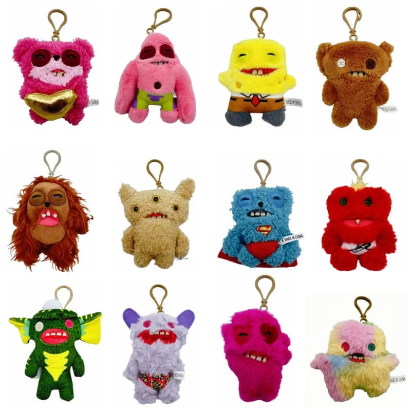 Portachiavi Peluche Fugglers Ugly Monsters Originale - LORD LONG EARS SCARESCOME SQUARE - Regali di Natale per Bambini