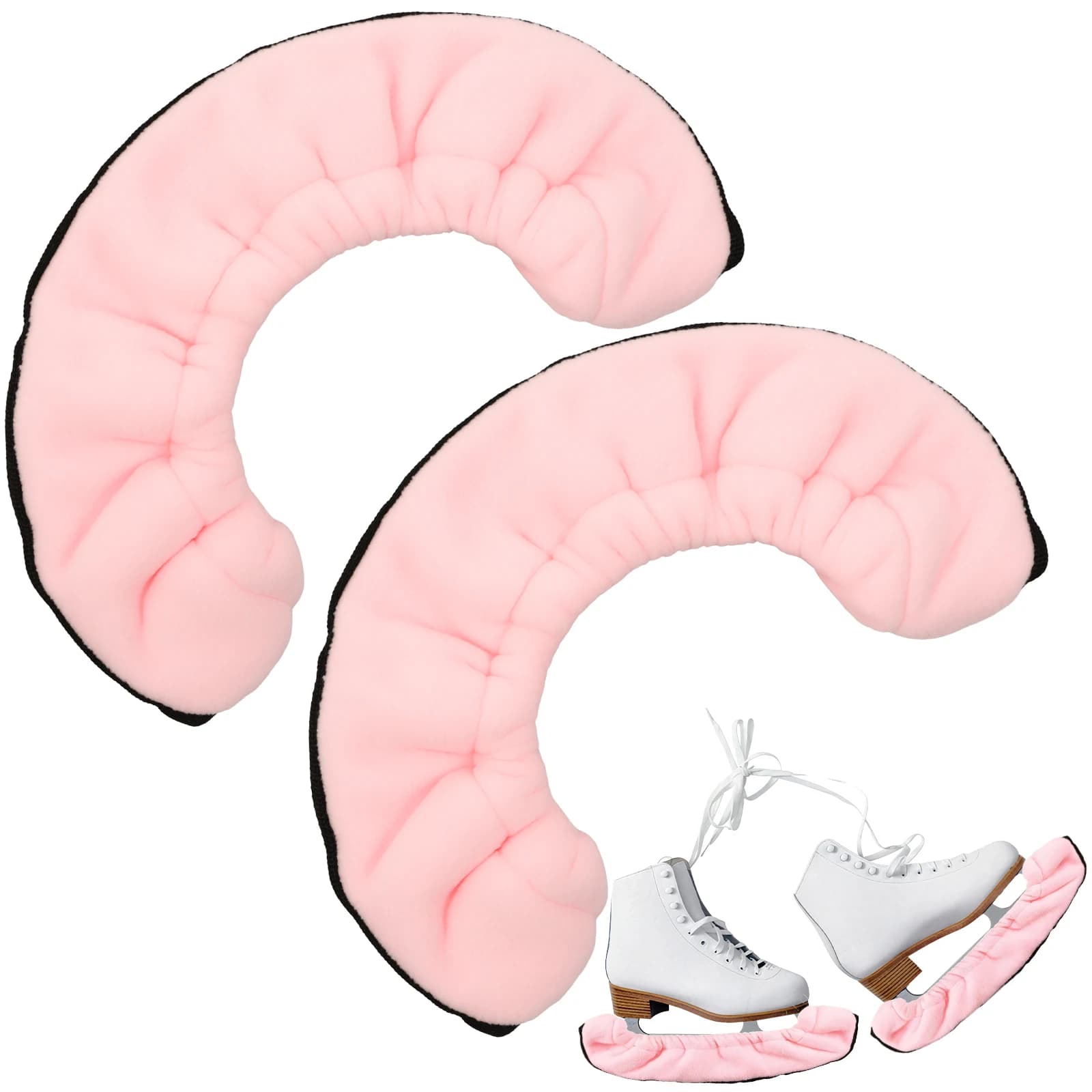 Ice Hockey Figure Skate Blade Cover Thick Design Absorbent Fleece Skate Soaker for Hockey Skate Figure Skates Ice Skates Skating