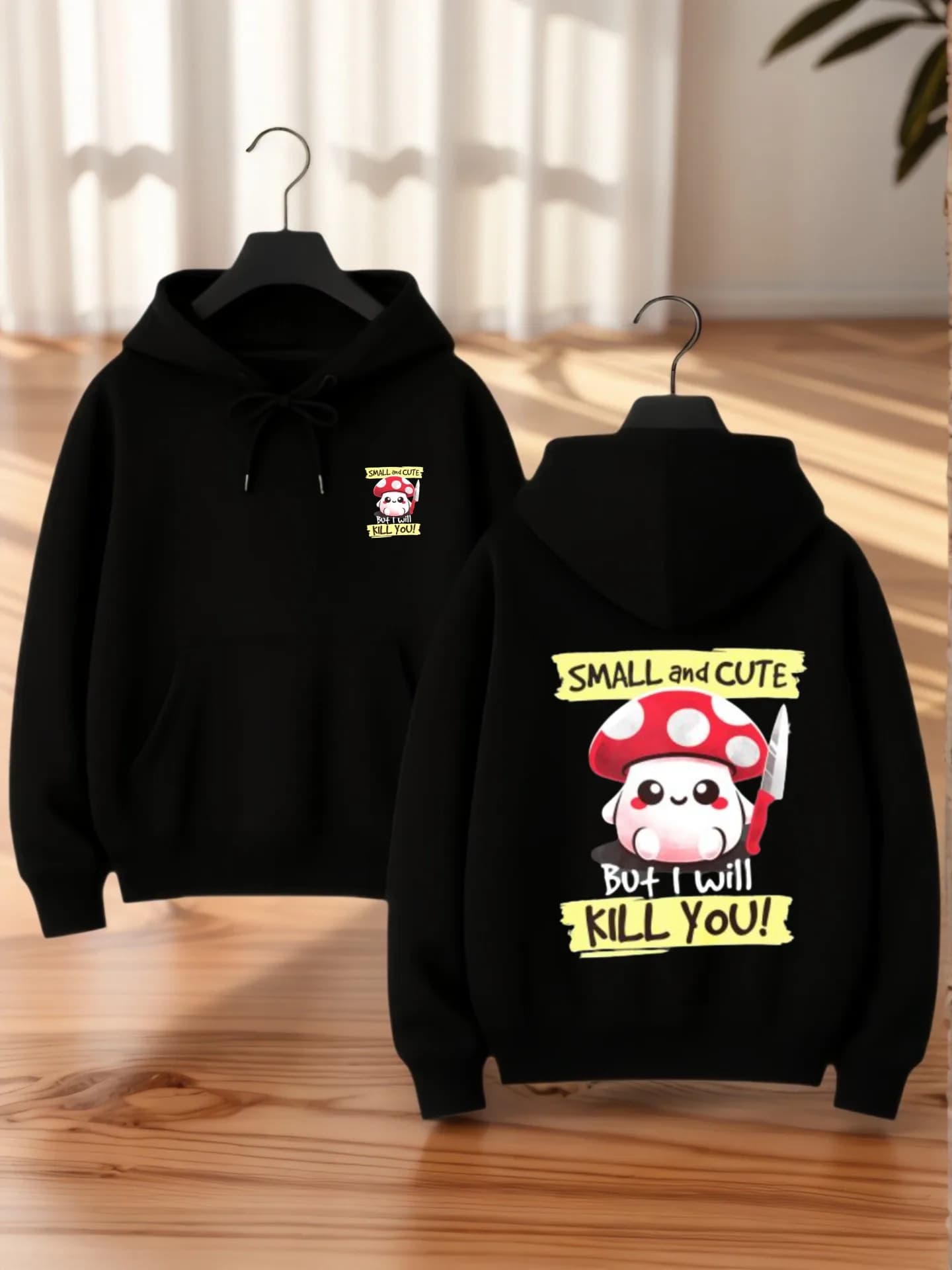 Felpa con cappuccio grafica da donna, stampa di cartoni animati, estetica casual, tessuto morbido, abbigliamento casual quotidiano, per giovani uomini