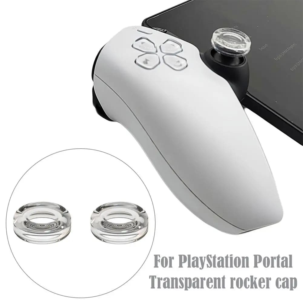Copri-Stick in Silicone Liquido Trasparente per Controller PlayStation Portal PS5, Protezione Antiscivolo per Levetta