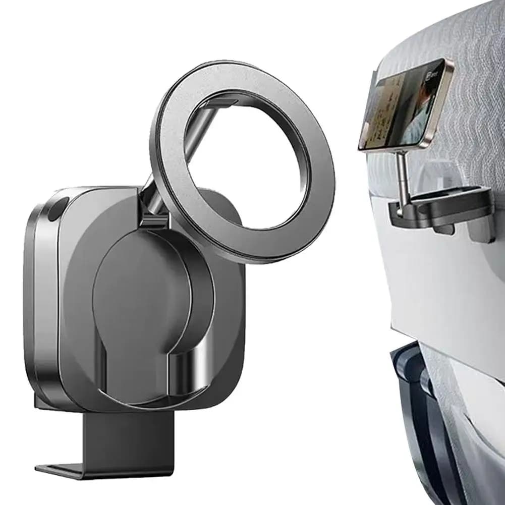 Travel Magnetic Phone Stand Strong Magnetic Cell Phone Holder For MagSafe Car Mount Airplane Foldable Phone Holder