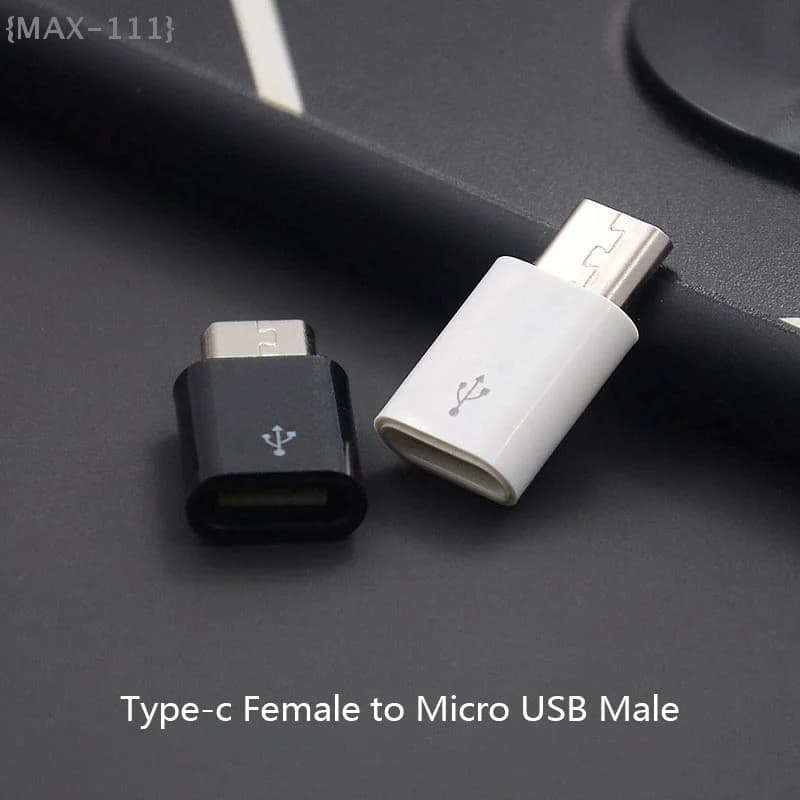 【F2-MAX111】1 convertitore da tipo C femmina a micro USB maschio per adattatore per telefono Android